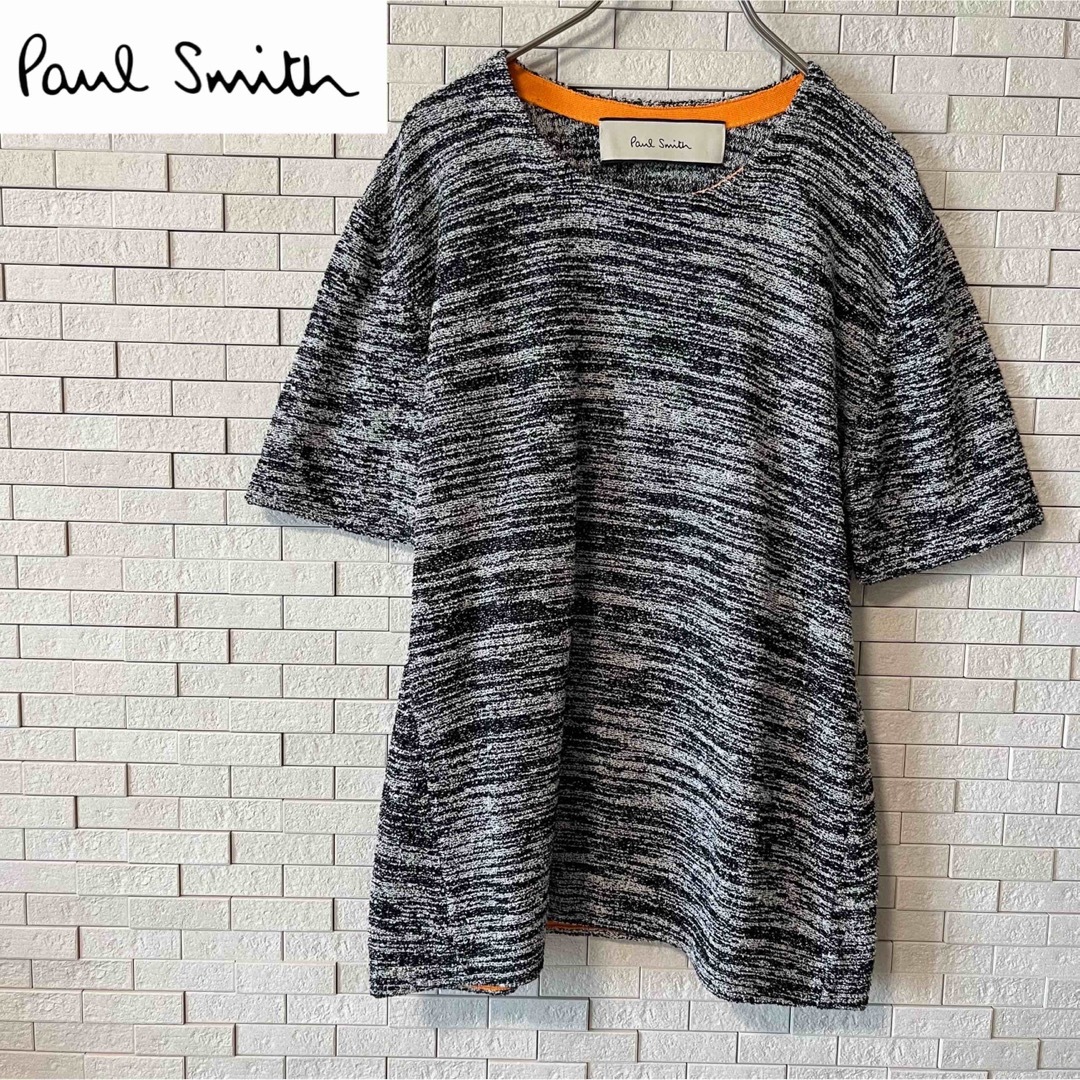 Paul Smith ポールスミス 半袖カットソー　Tシャツ　霜降り　シルク