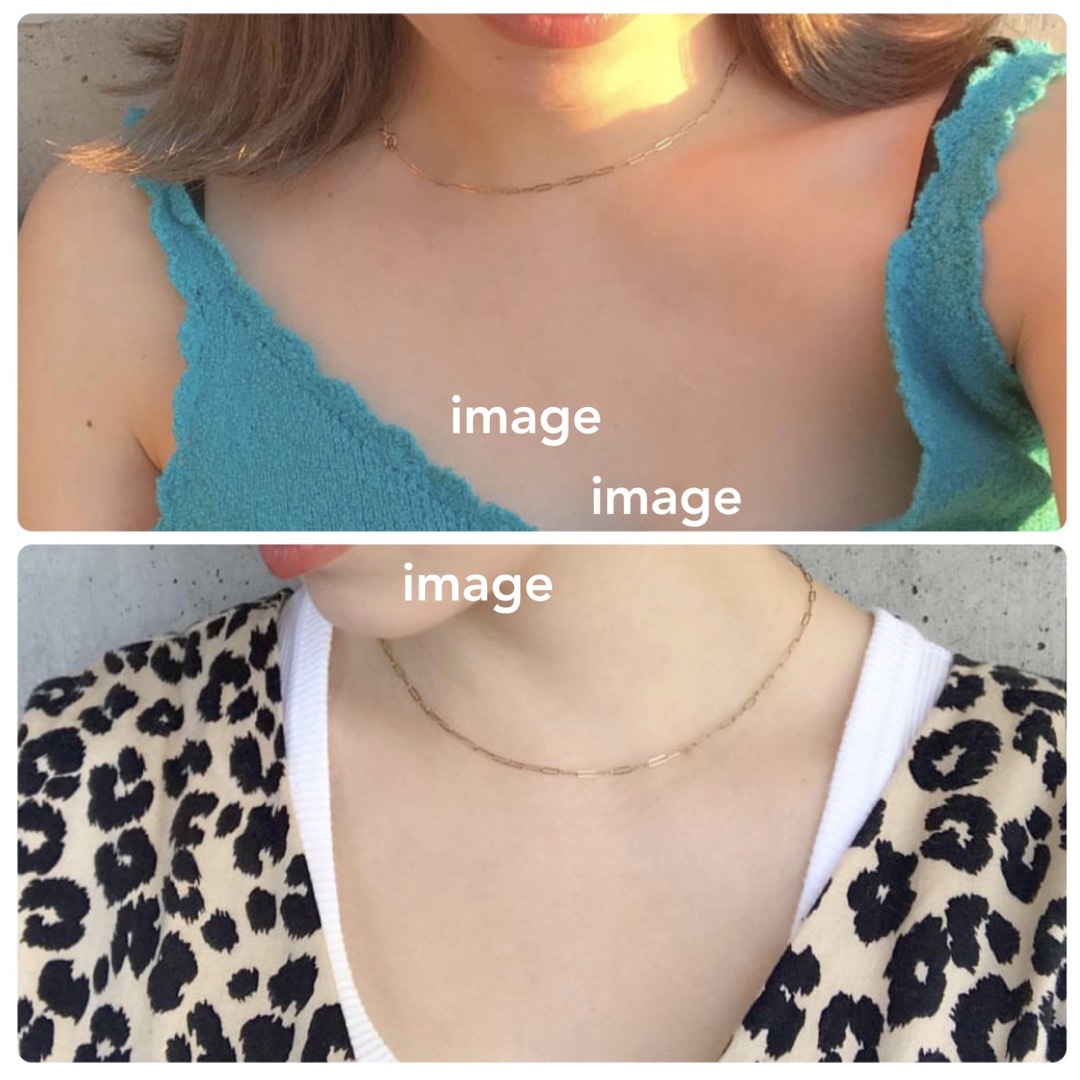 [14kgf] gold chain choker レディースのアクセサリー(ネックレス)の商品写真