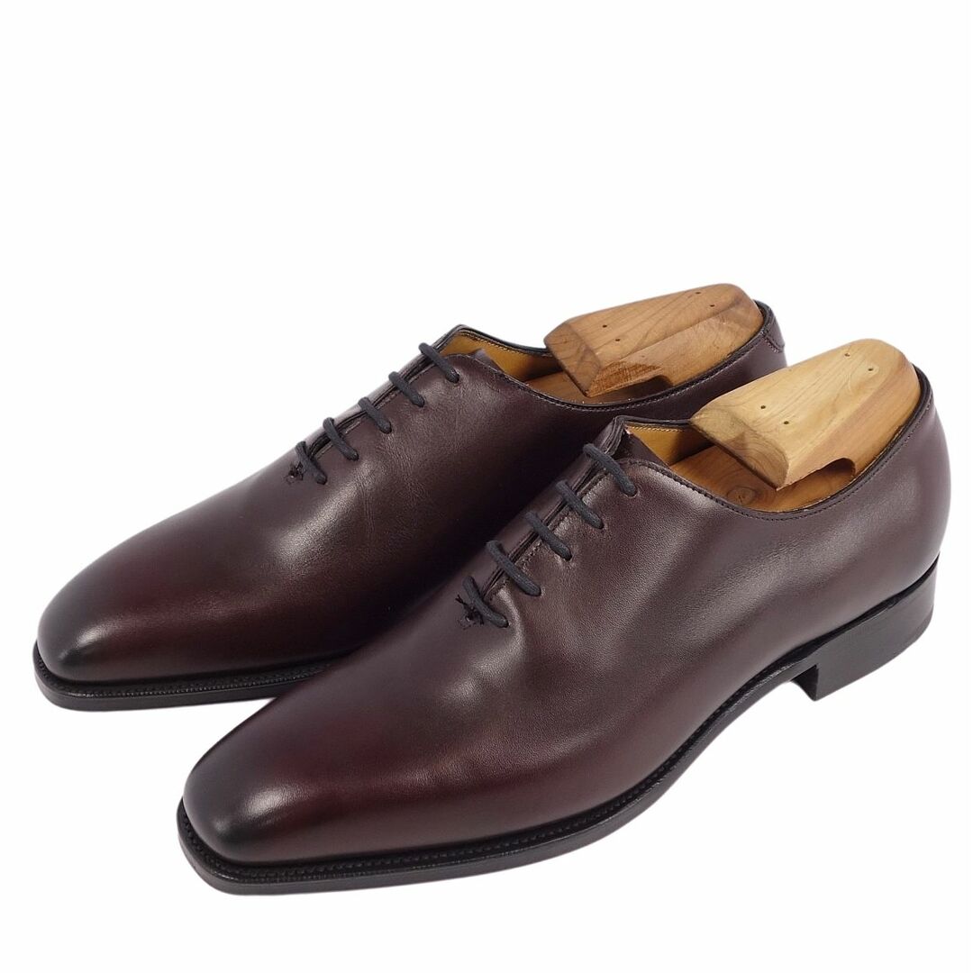 未使用 エドワード・グリーン EDWARD GREEN レザーシューズ ビジネスシューズ ホールカット NEWBURY ニューバリー 革靴 メンズ 6E(24.5cm相当) ブラック