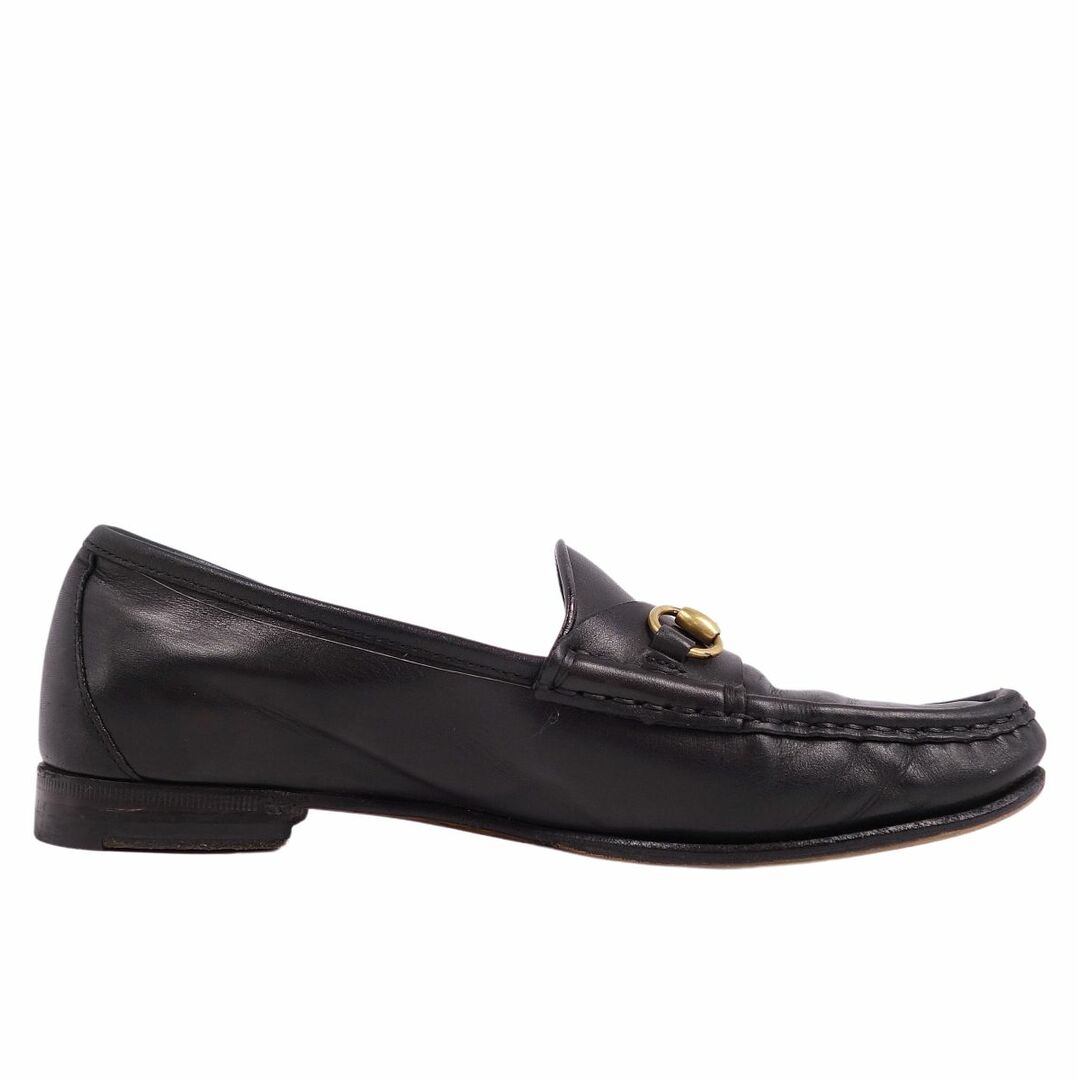 Gucci(グッチ)のグッチ GUCCI ローファー モカシン ホースビット カーフレザー シューズ レディース 37(24cm相当) ブラック レディースの靴/シューズ(ローファー/革靴)の商品写真
