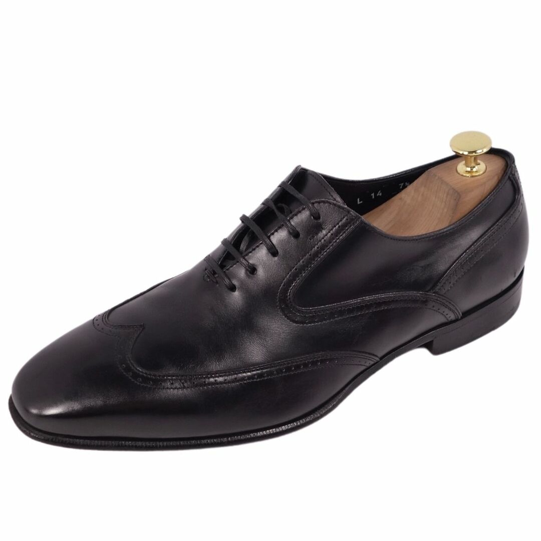 サルヴァトーレ フェラガモ Salvatore Ferragamo レザーシューズ オックスフォードシューズ 革靴 メンズ  7.5EEE(25.5cm相当) ブラック | フリマアプリ ラクマ