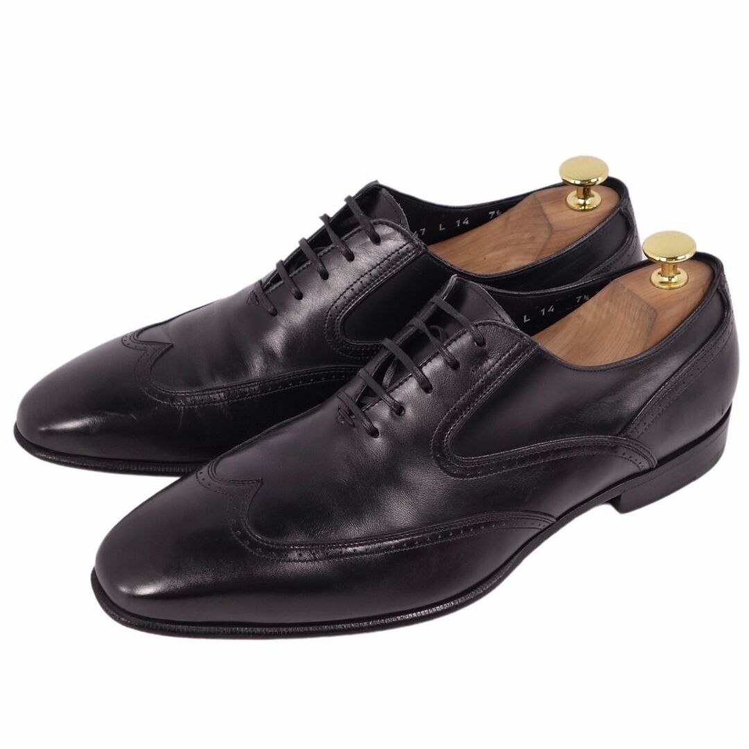 サルヴァトーレ フェラガモ Salvatore Ferragamo レザーシューズ オックスフォードシューズ 革靴 メンズ  7.5EEE(25.5cm相当) ブラック