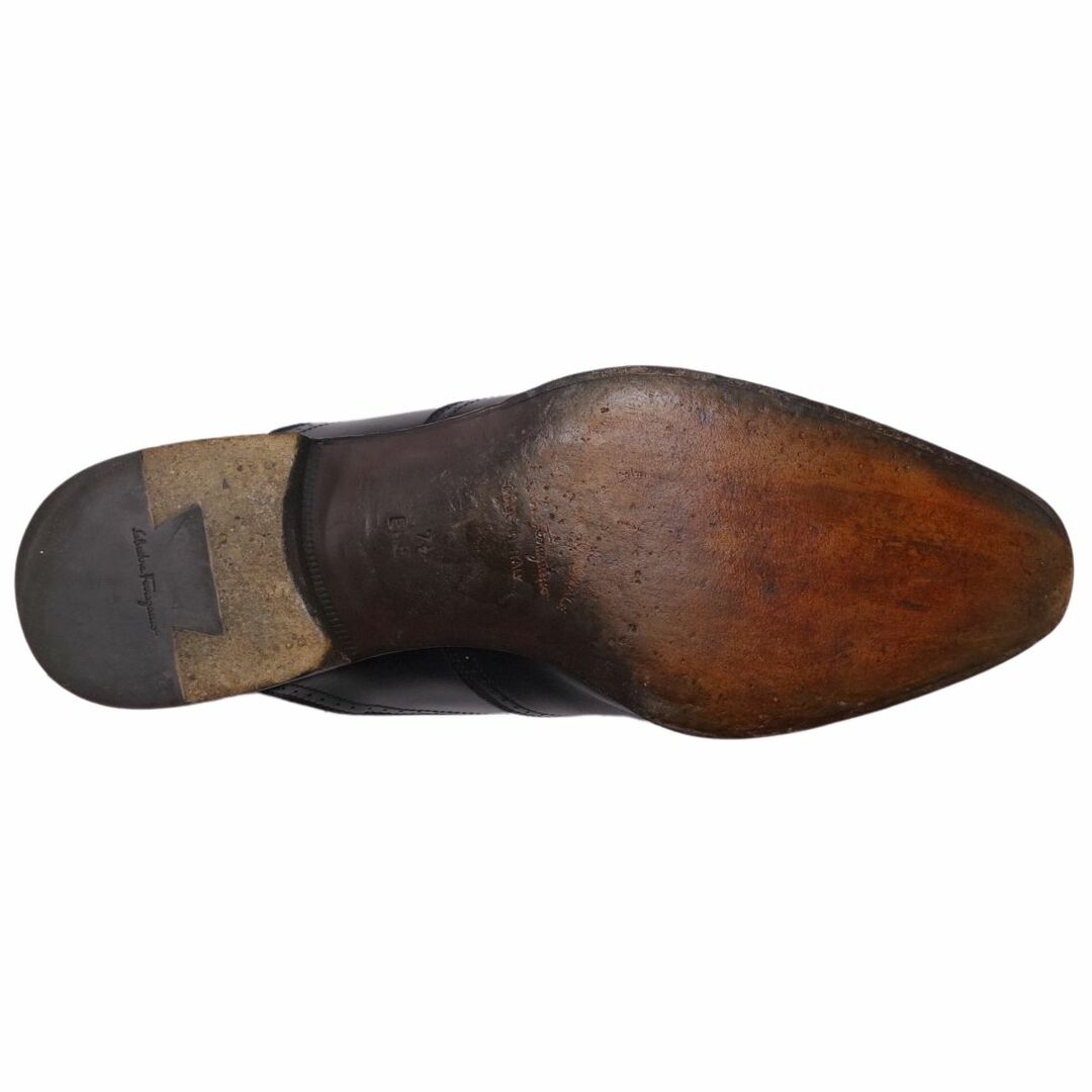 サルヴァトーレ フェラガモ Salvatore Ferragamo レザーシューズ オックスフォードシューズ 革靴 メンズ  7.5EEE(25.5cm相当) ブラック