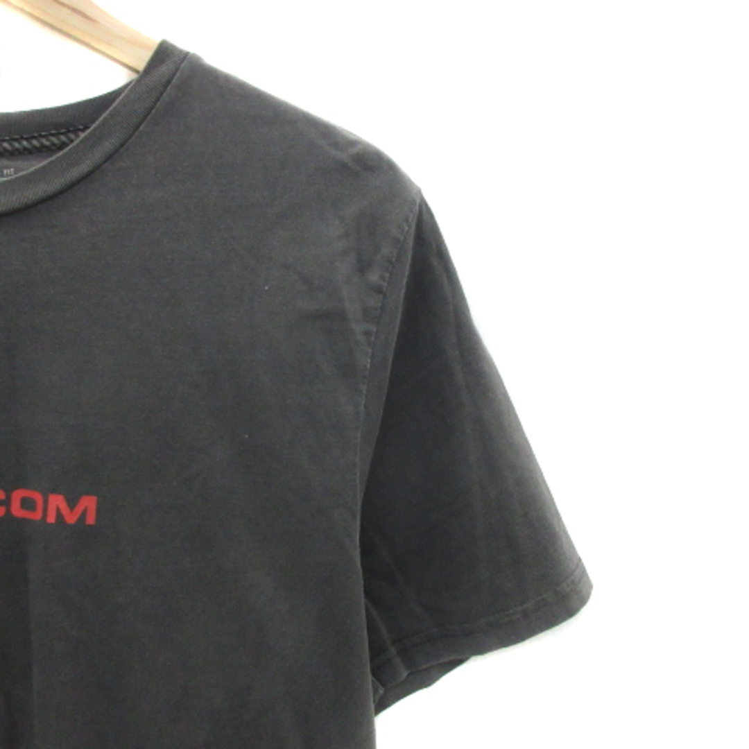 volcom(ボルコム)のボルコム Tシャツ カットソー 半袖 ロゴ M チャコールグレー 赤 メンズのトップス(Tシャツ/カットソー(半袖/袖なし))の商品写真
