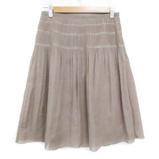 【超美品】自由区　フレアスカート 44 花柄 総柄 夏　涼しい　揺れ感　日本製