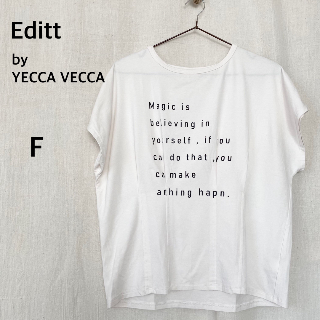 YECCA VECCA(イェッカヴェッカ)のEditt by YECCA VECCA ホワイト系　Tシャツ　トップス レディースのトップス(Tシャツ(半袖/袖なし))の商品写真