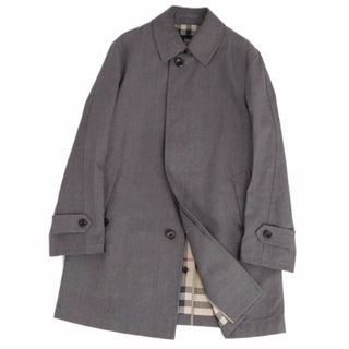 バーバリー(BURBERRY)のバーバリー ロンドン BURBERRY LONDON コート ボンディング ステンカラーコート バルマカーンコート ウール アウター メンズ M グレー(ステンカラーコート)