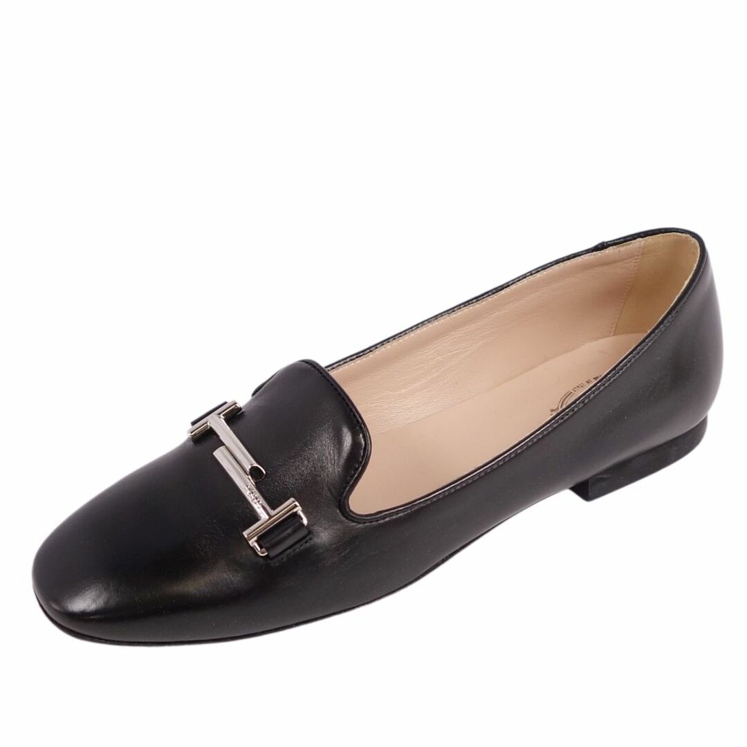 未使用 トッズ TOD'S パンプス ローファー カーフレザー 本革 シューズ 靴 レディース イタリア製 38(25cm相当) ブラック | フリマアプリ ラクマ