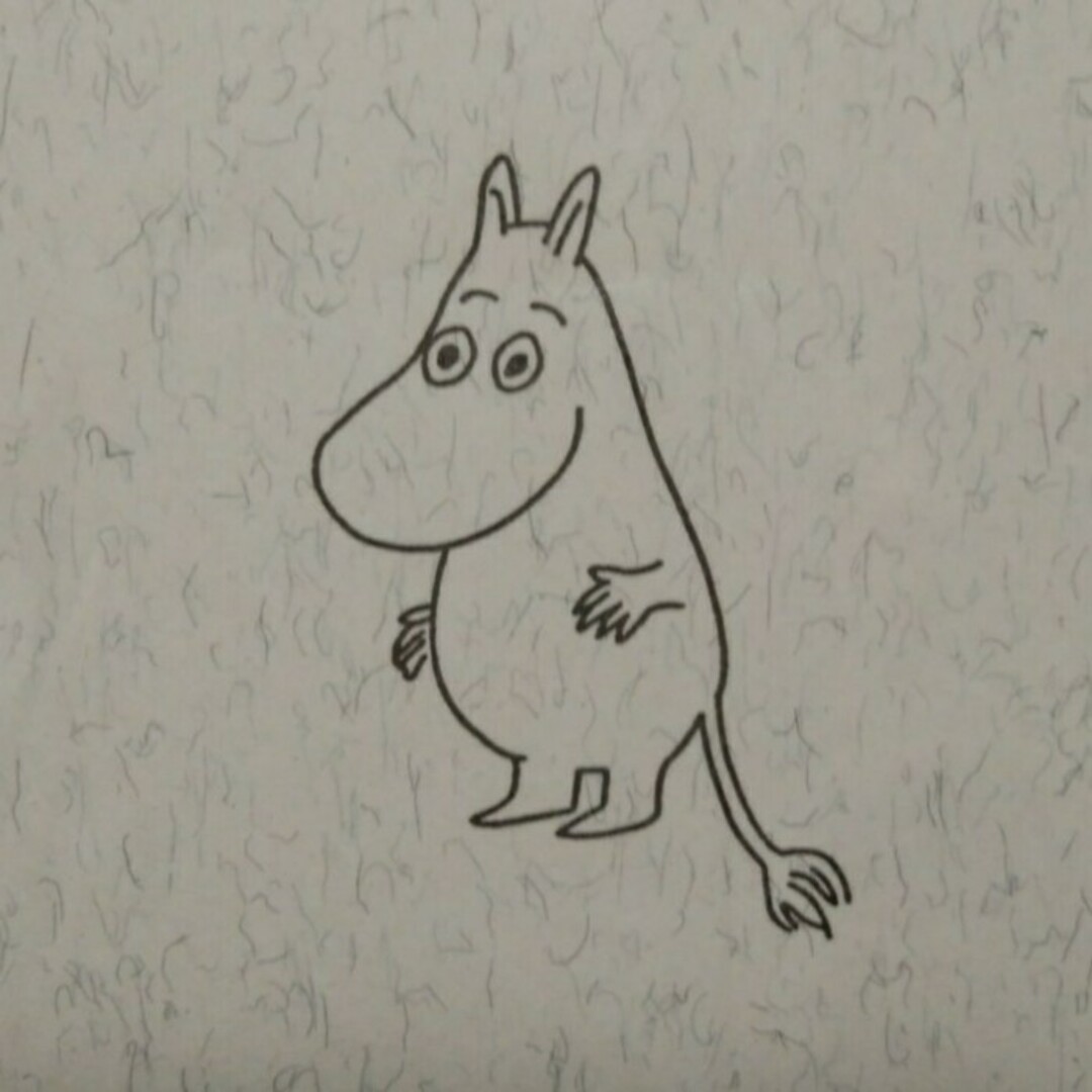 MOOMIN(ムーミン)の【新品未使用】 ツバメノート　ノート　お絵かき帳　Moomin　ムーミン　無地 エンタメ/ホビーのおもちゃ/ぬいぐるみ(キャラクターグッズ)の商品写真