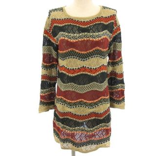 ミッソーニ(MISSONI)のミッソーニ ニット セーター 長袖 ボーダー マルチカラー 40 M位(ニット/セーター)