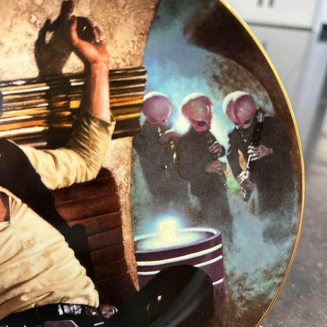 ビンテージ　スターウォーズ　ハンソロ 　ハリソンフォード　飾り皿　陶器皿 5