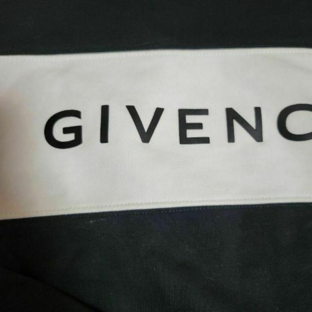 GIVENCHY ボーダー モノクロ ロゴ トレーナー スウェット パーカー