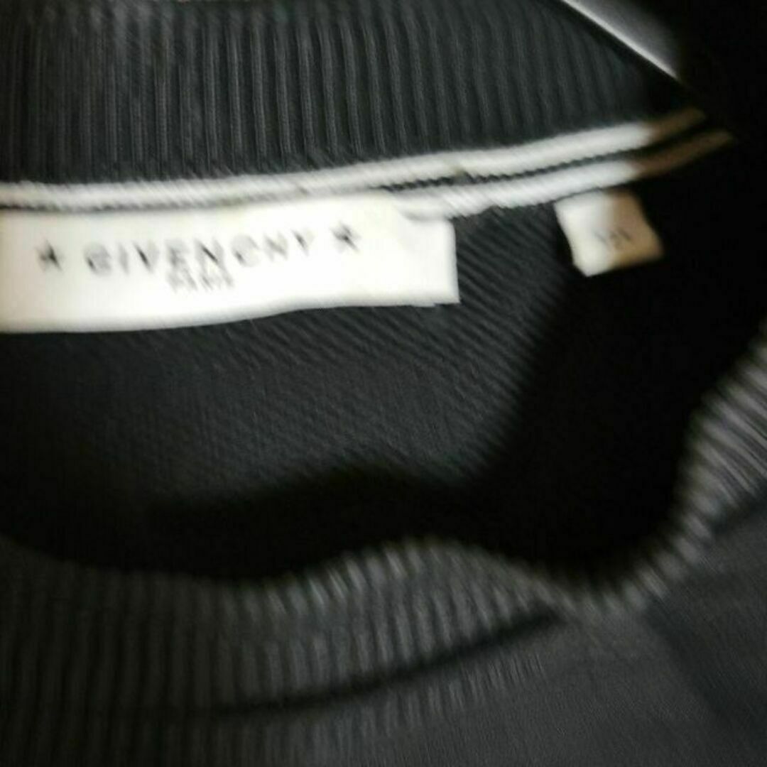 GIVENCHY ボーダー モノクロ ロゴ トレーナー スウェット パーカー