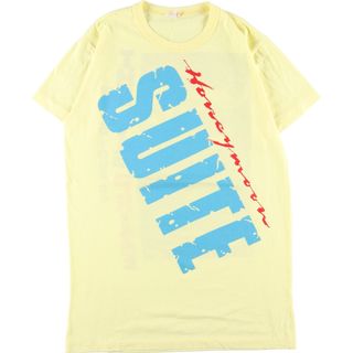 古着 80年代 T-WEST HONEYMOON SUITE ハネムーンスイート 両面プリント バンドTシャツ バンT カナダ製 メンズL ヴィンテージ /eaa359579(Tシャツ/カットソー(半袖/袖なし))