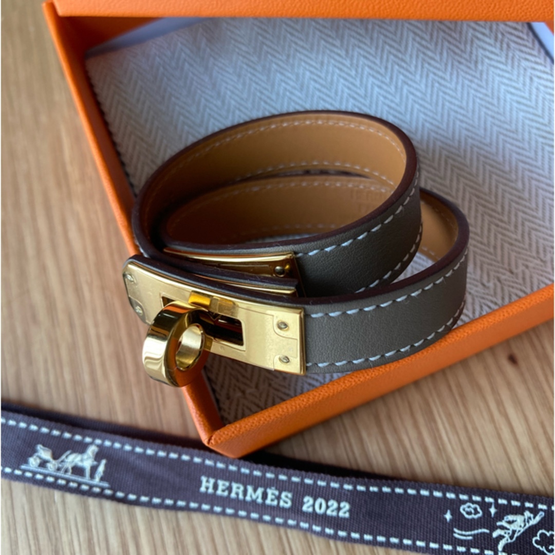 Hermes - 直営店購入☆HERMES エルメス レザーブレスレット ケリードゥ ...