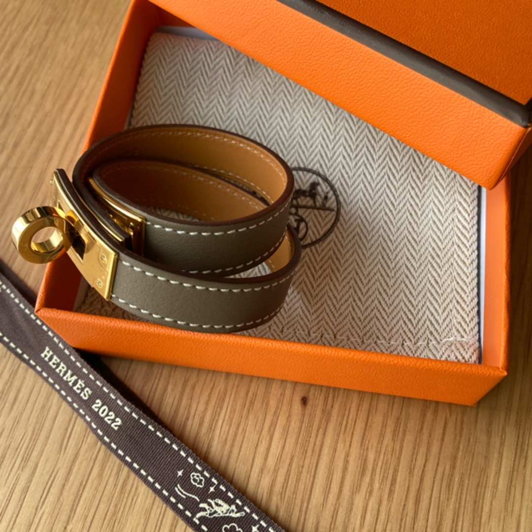 Hermes - 直営店購入☆HERMES エルメス レザーブレスレット ケリードゥ ...