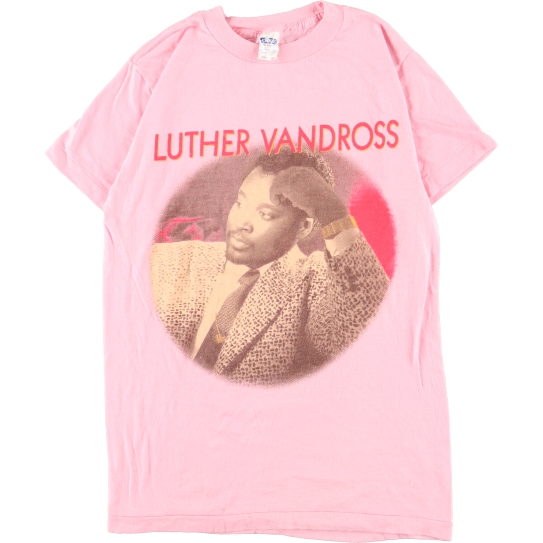 80年代 アンビル CHED by anvil LUTHER VANDROSS ルーサーヴァンドロス バンドTシャツ バンT USA製 メンズXS ヴィンテージ /eaa359572