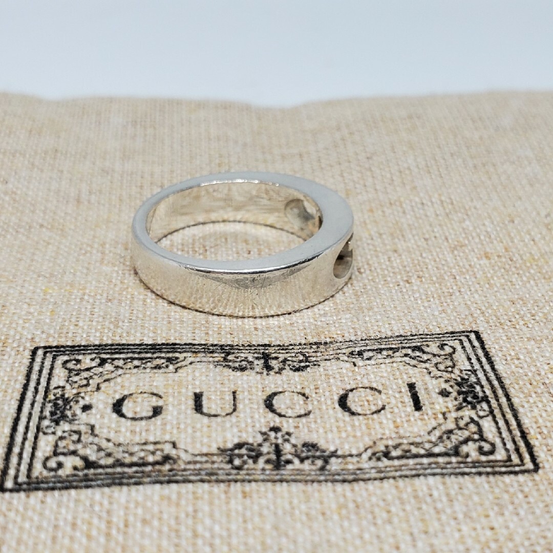 【レア廃盤中古品】GUCCI GG オールドグッチ リング シルバー925