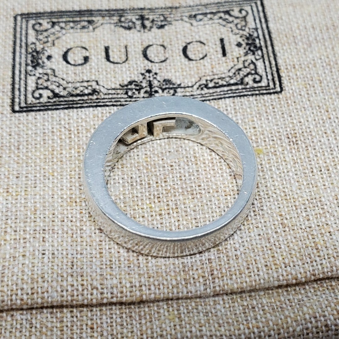 【レア廃盤中古品】GUCCI GG オールドグッチ リング シルバー925