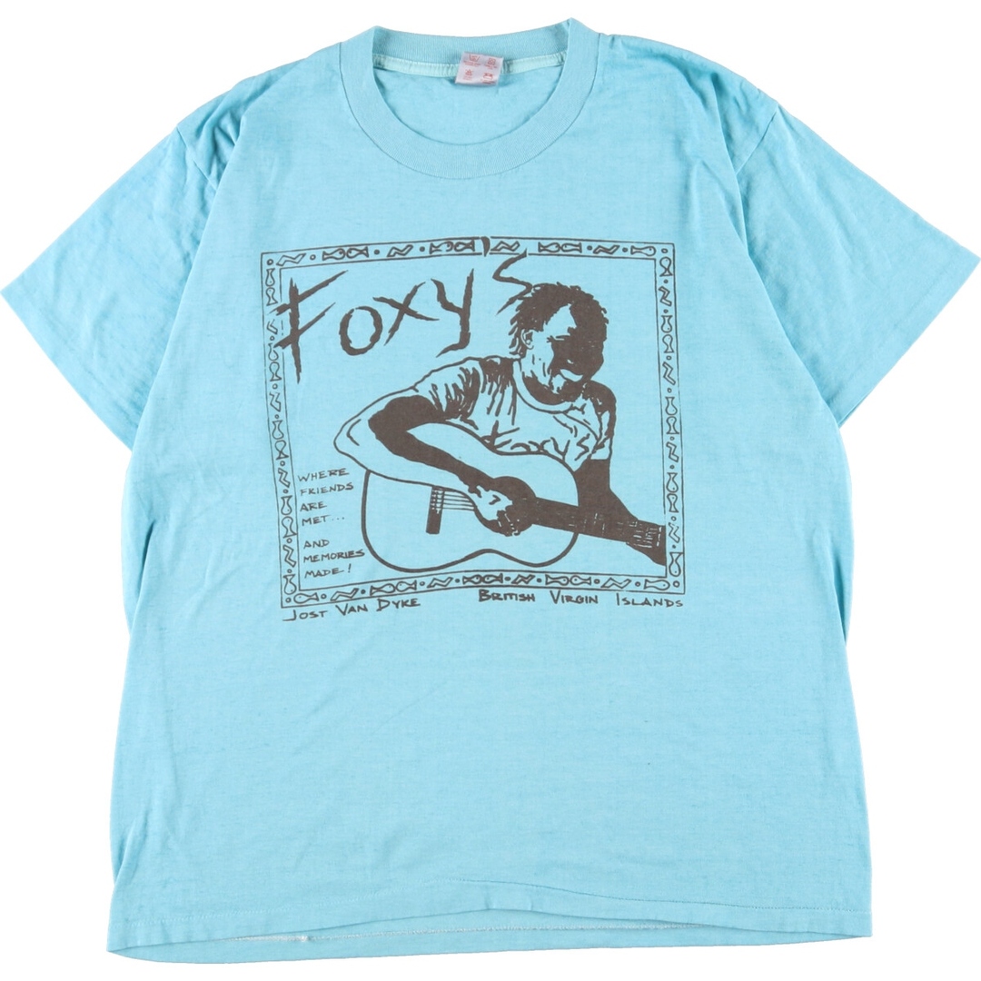 80年代 AMERICA PROJECT FOXY'S バンドTシャツ バンT USA製 メンズL ヴィンテージ /eaa359561