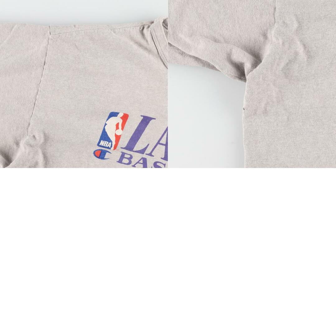 90年代 チャンピオン Champion NBA LOS ANGELES LAKERS ロサンゼルスレイカーズ スポーツプリントTシャツ USA製 メンズS ヴィンテージ /eaa325179