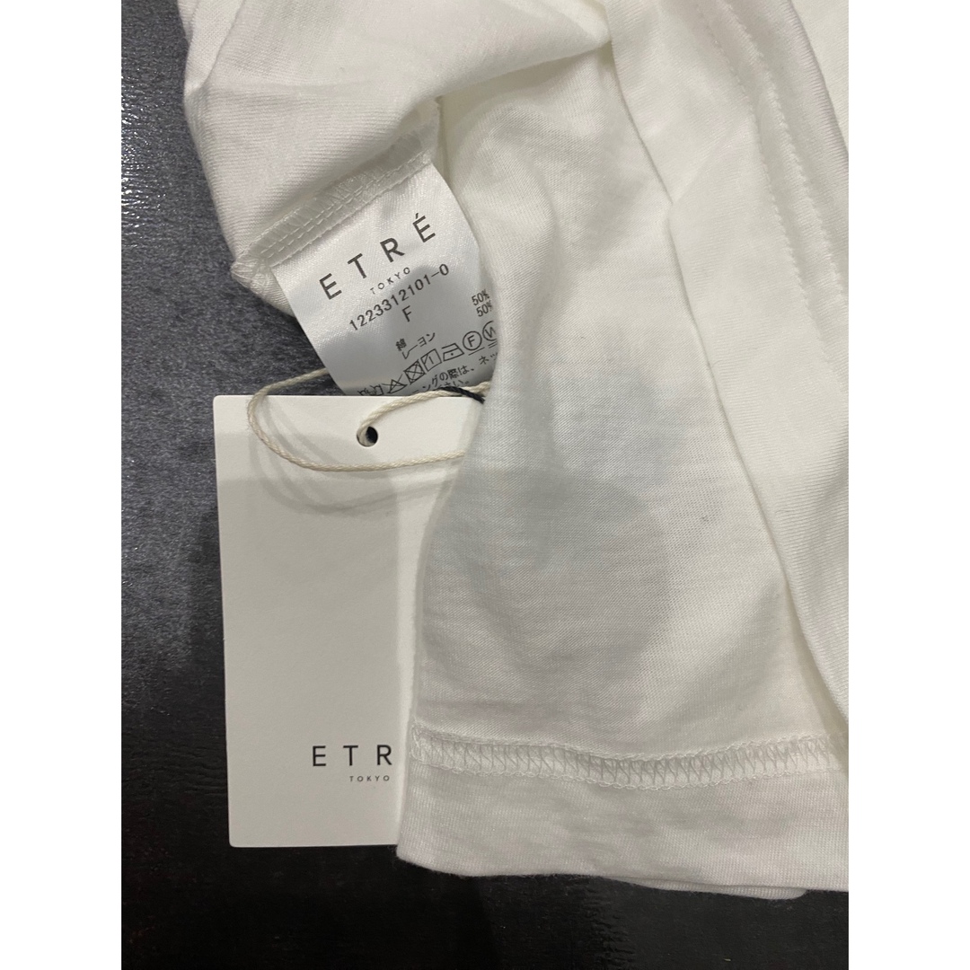 etre tokyo バックドレープスラブカットトップス