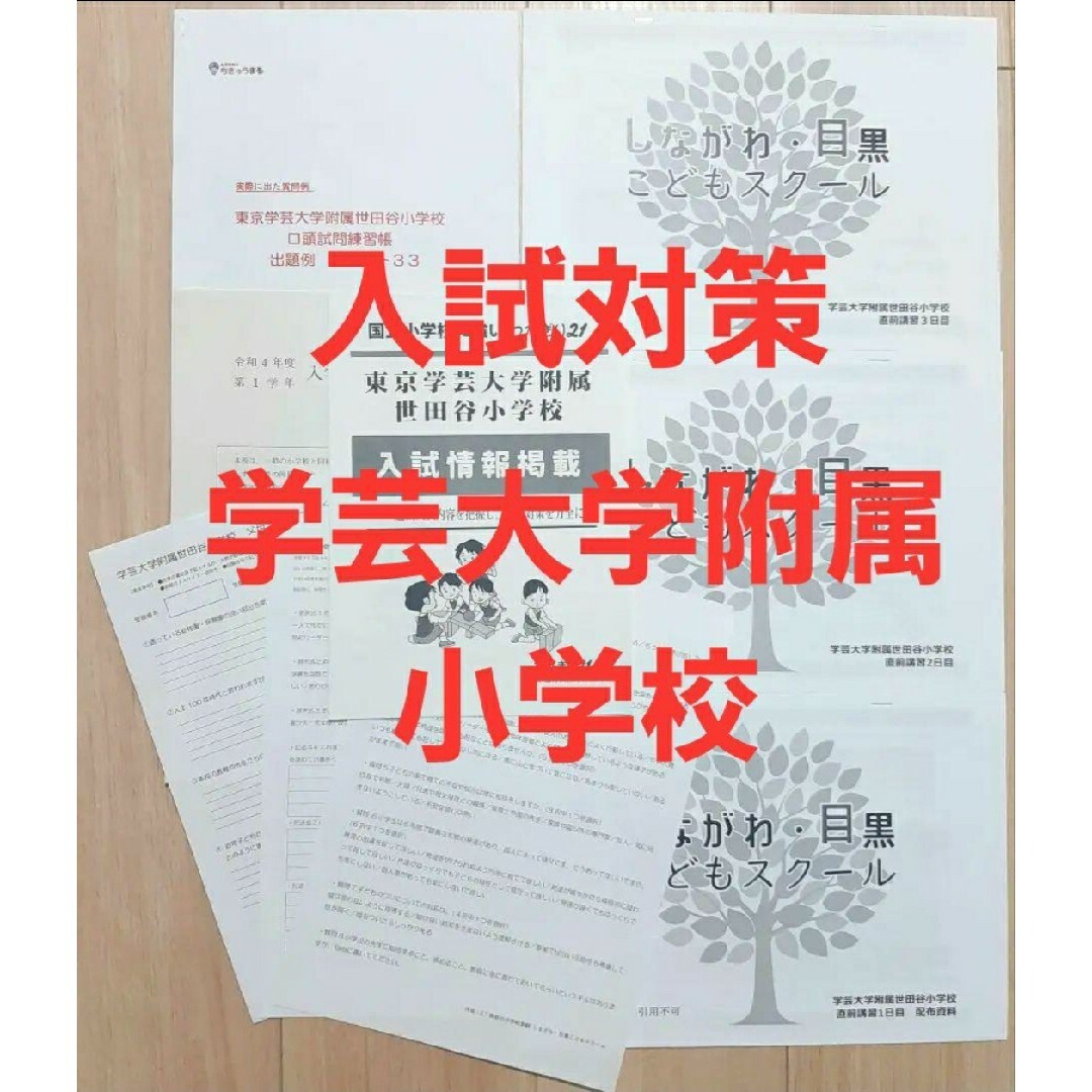 学芸大学附属世田谷小学校対策夏期講習資料