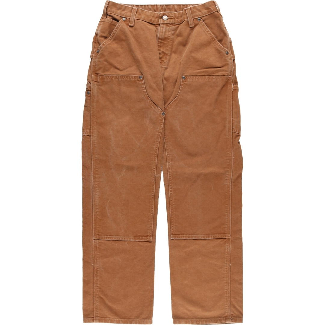 カーハート Carhartt ダブルニー ダック地 ペインターパンツ レディースL(w27) /eaa360065ブラウン系茶色柄