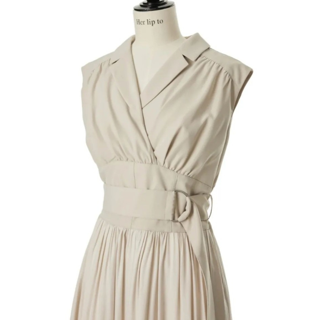 Her lip to  Classic Oxford Belted Dress 1