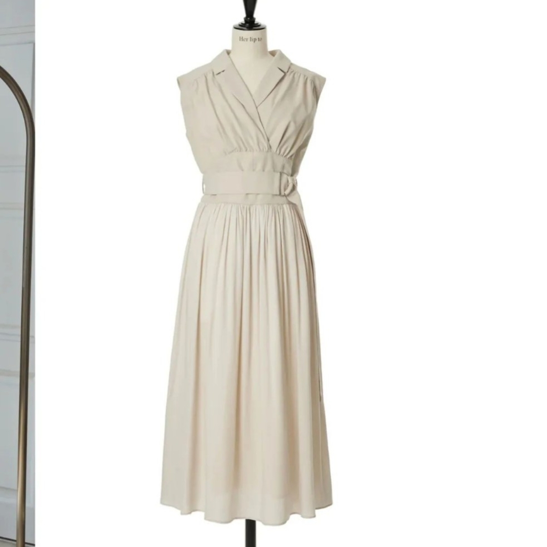 Her lip to  Classic Oxford Belted Dress 2