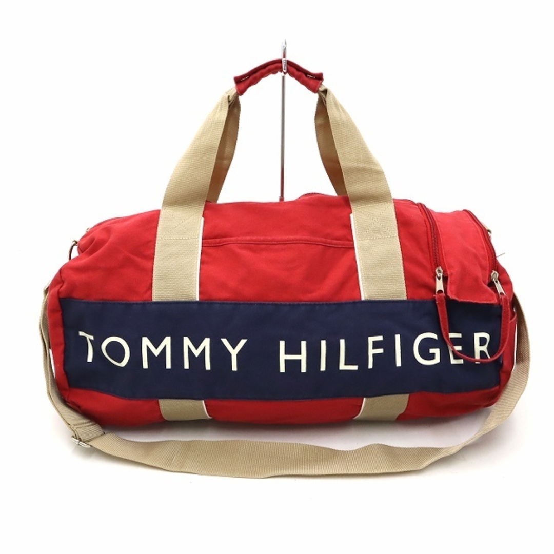 TOMMY HILFIGER(トミーヒルフィガー)のトミーヒルフィガー ロゴプリント キャンバス ボストンバッグ レディースのバッグ(ボストンバッグ)の商品写真