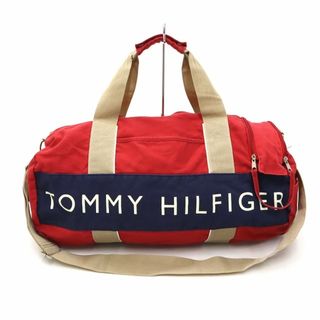 トミーヒルフィガー(TOMMY HILFIGER)のトミーヒルフィガー ロゴプリント キャンバス ボストンバッグ(ボストンバッグ)