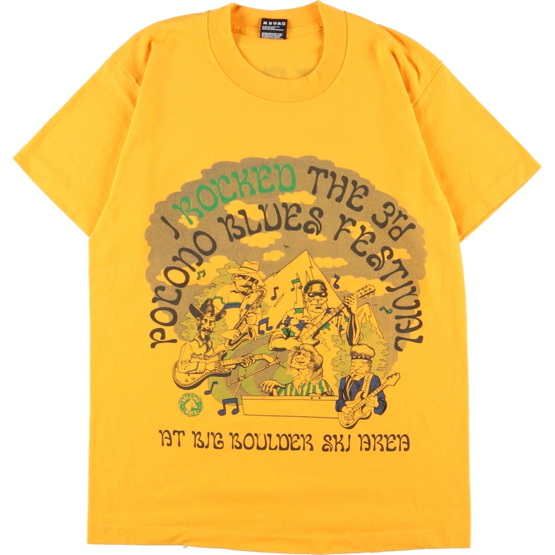 90年代 フルーツオブザルーム FRUIT OF THE LOOM POCONO BLUES FESTIVAL1994 両面プリント フェス バンドTシャツ バンT USA製 メンズM ヴィンテージ /eaa359509