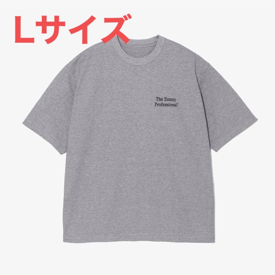 1LDK SELECT(ワンエルディーケーセレクト)のennoy S/S Boder T-Shirt (GRAY × BLACK)  メンズのトップス(Tシャツ/カットソー(半袖/袖なし))の商品写真