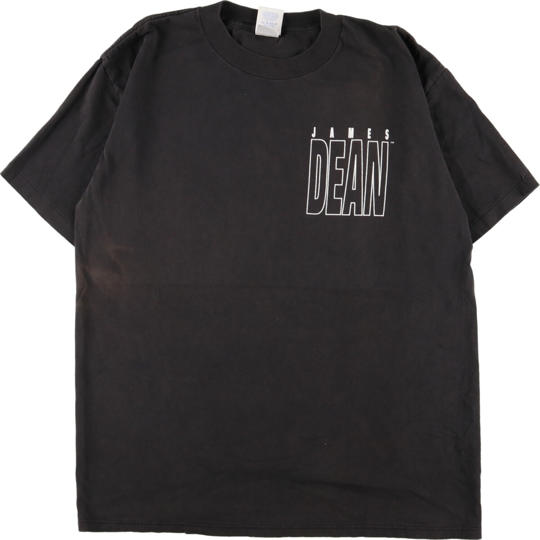 90年代 MILLER JAMES DEAN ジェームズディーン バックプリント プリントTシャツ USA製 メンズXL ヴィンテージ /eaa359578