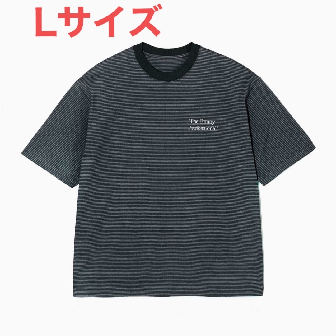 ennoy　S/S Border T-Shirt (BLACK × WHITE)メンズ
