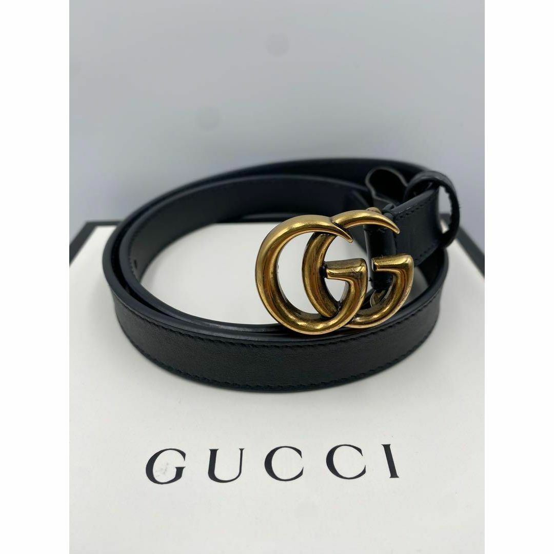 Gucci - 【超美品】GUCCI ☆グッチ ベルトGG マーモント レザー