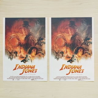 インディジョーンズと運命のダイヤル　映画特典　ポストカード　2枚セット(印刷物)