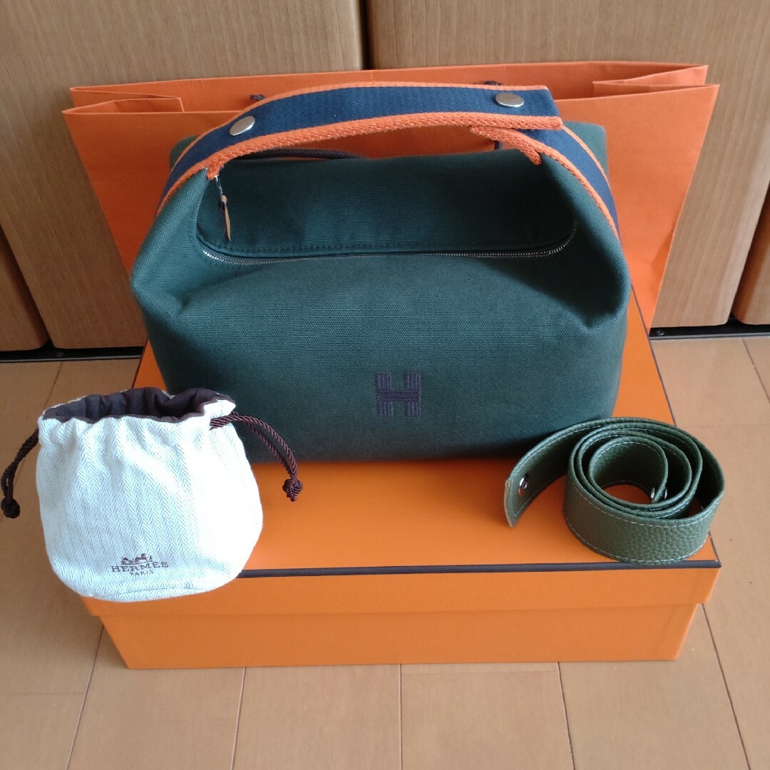 HERMES エルメス ブリッドアブラック GMサイズ 色:ヴェールフォレ深緑-