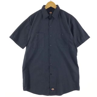 ディッキーズ(Dickies)の古着 ディッキーズ Dickies 半袖 ワークシャツ メンズM /eaa357670(シャツ)