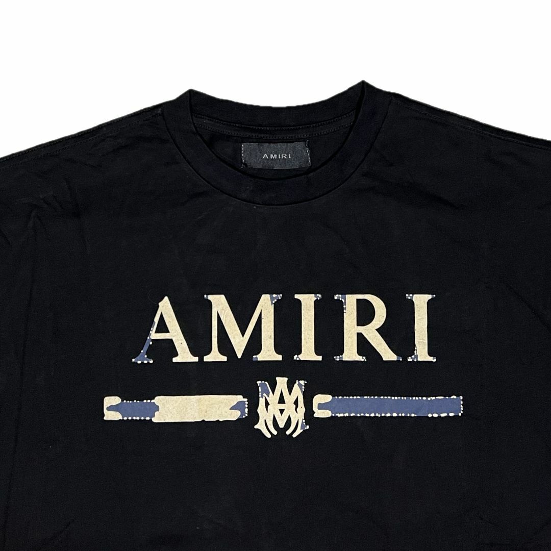 AMIRI アミリ M.A. Bar Appliqué Tシャツ ブラック XL