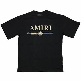 AMIRI アミリ メンズ半袖Tシャツ ダメージ風プリント ブラック XL