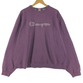 チャンピオン(Champion)の古着 チャンピオン Champion AUTHENTIC ATHLETIC APPAREL レイヤードネック ロゴスウェット トレーナー メンズXXL /eaa360989(スウェット)