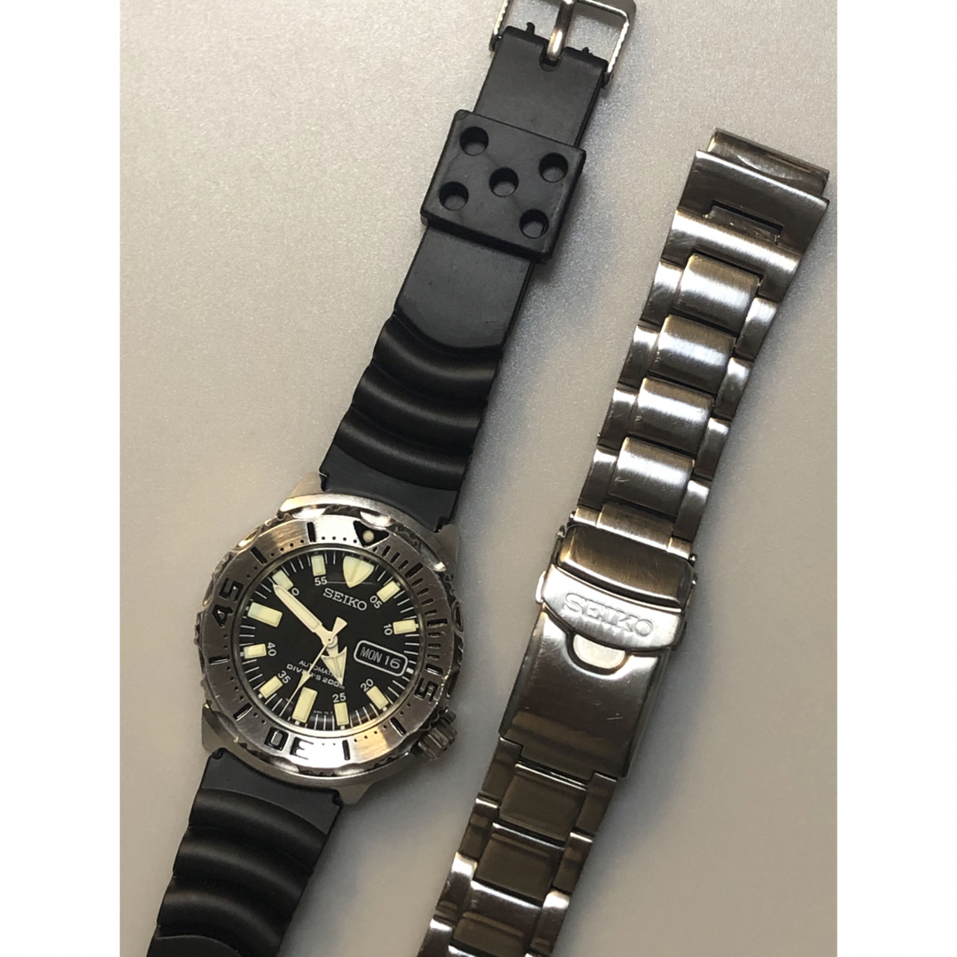 かわいい~!」 最安完動 SEIKO ダイバー ブラック モンスター 7S26