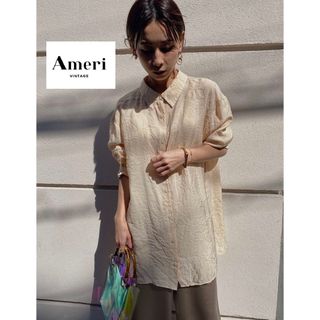 アメリヴィンテージ(Ameri VINTAGE)の最終値下げ！【AMERI】 SHINE WRINKLES SHIRT ブラウス(シャツ/ブラウス(長袖/七分))