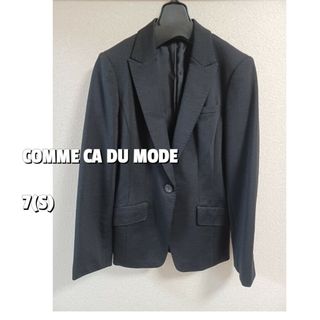 コムサデモード(COMME CA DU MODE)の【美品】コムサ・デ・モードジャケット メルトン地ウール　S(7)(テーラードジャケット)