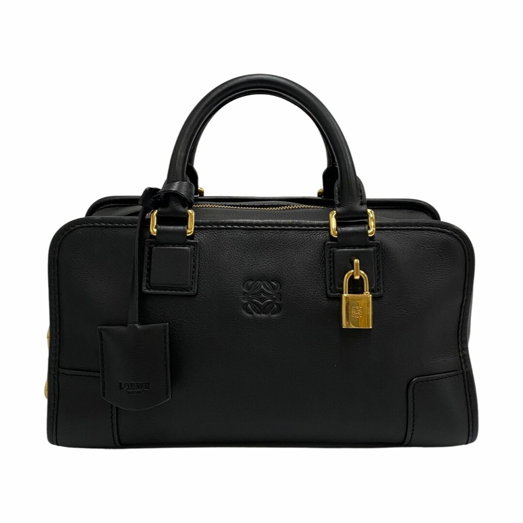 極 美品 希少品 鍵付き LOEWE ロエベ アマソナ 28 アナグラム ロゴ