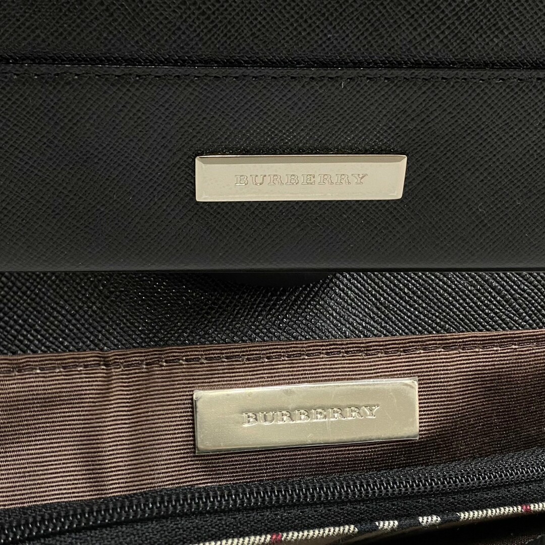 BURBERRY - 極 美品 箱 袋付き BURBERRY バーバリー ロゴ 金具 ノバ