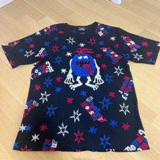 ヒステリックグラマー メンズM ストロベリーモンスター 総柄 Tシャツ