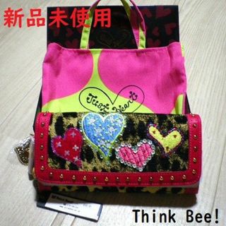 シンクビー(Think Bee!)のThink Bee! アニマル　ハート　長財布　新品未使用(財布)